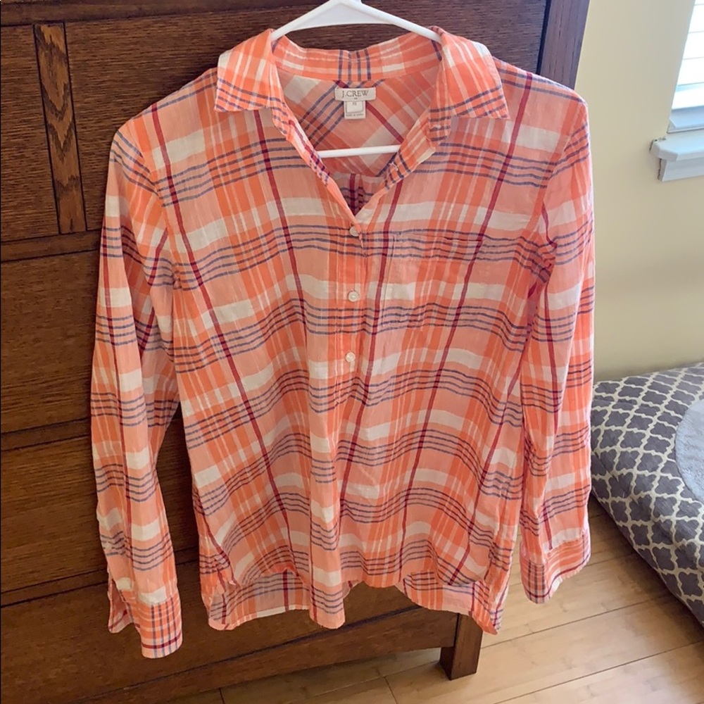 JCREW plaid shirt